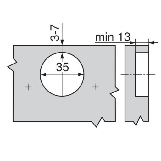 Blum záves 71B3550 110' s CLIP brzdou fi35mm Blum