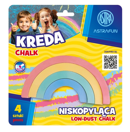 DÚHOVÁ krieda 4 farby Astra