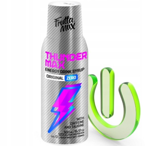 FRUTTAMAX THUNDER MAX ENERGY ZERO LIGHT SIRUP RED BULLA príchuť PRE SODASTREAM