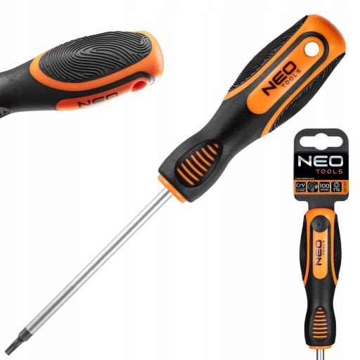 NEO SKRUTKOVAČ TORX SKRUTKOVAČ T15 X 100MM OCELOVÝ MAGNET POHODLNÁ RÚČKA 04-187