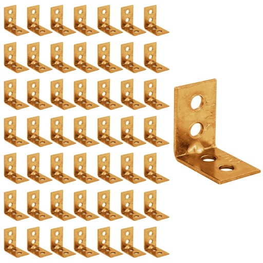 KW1 KONEKTOR ÚZKOÚHLEJ LIŠTY MONTÁŽNEHO TYPU NA DREVO 25x25x17x1,5 50 ks DOMAX