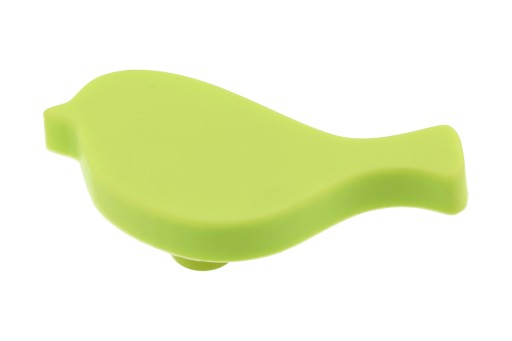 Detský silikónový gombík na nábytok, Green Bird