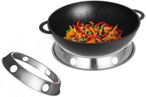 Oceľový stabilizačný krúžok 25 cm pod wok alebo hrniec s okrúhlym dnom