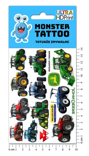 UMÝVAJÚCE DOČASNÉ TETOVANIE PRE DETSKÉ DETSKÉ TRAKTORY ORIGINÁLNE DIZAJNY