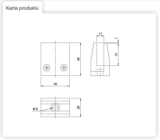 KĽÚČKA PRE SKLENENÉ PODPORKY POLICE P2705 CHROM AMIX