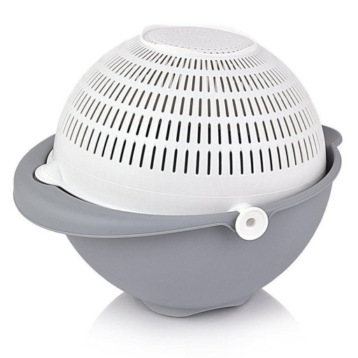 Miska so sitkom Plastové sitko 250 mm Cedník 2v1 otočný