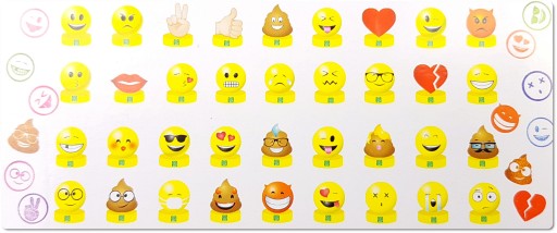 PEČIATKY, EMOJI PEČIATKY, EMOTIKONY, MINKY, TVÁRE