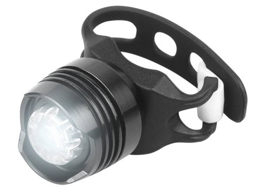 LTC LED predné svetlo na bicykel 1W so silikónovým remienkom, čierne. LXETS47