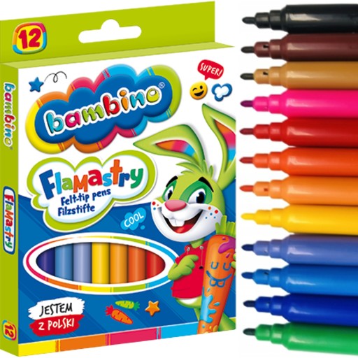 Bambino fixy, fixky, fixky, 12 farieb