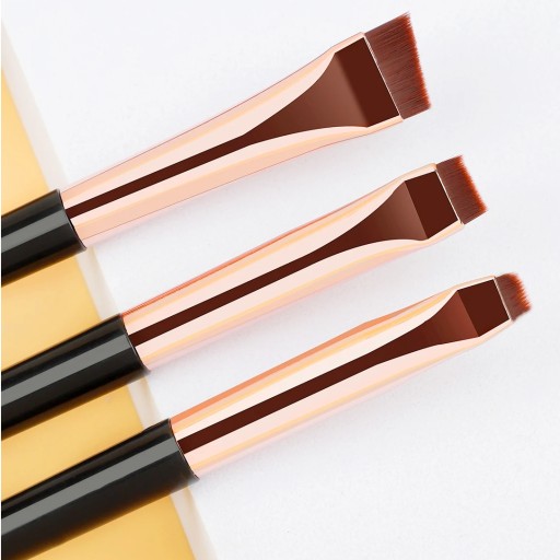 Sada šikmých štetcov na očný make-up, obočie, očné linky a linky Seol hennou