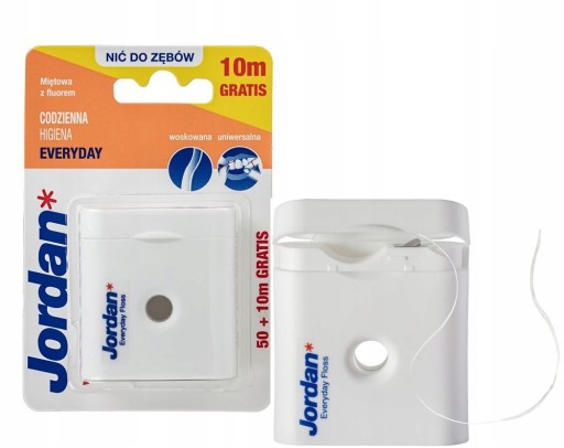 JORDAN DENTAL FLOSS KAŽDODENNÝ MäTOVÝ VOSK 60m