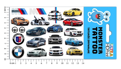 MEGA SADA NÁLEPOK + TETOVANIE BMW ALPINA M3