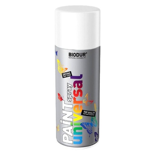 BIODUR Spray 400ml RAL 9010 Biely lesk