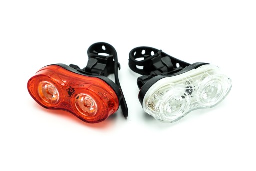 Sada LED svetiel na bicykel