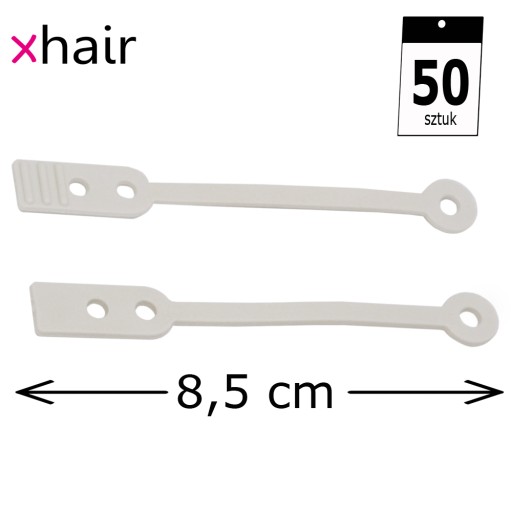 Gumičky na permanentné valčeky FLAT SHORT STRONG 50 ks/bal XHAIR
