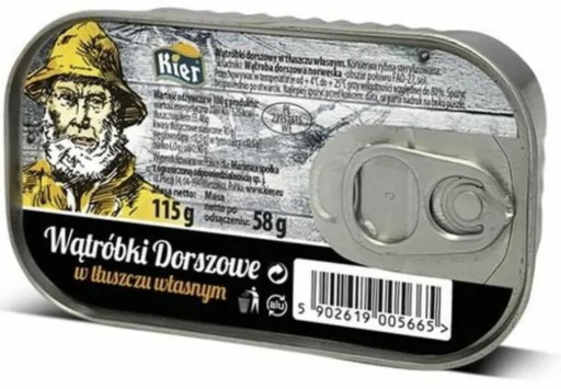 Treska pečeň vo vlastnom tuku, zdroj oleja z tresčej pečene, imunita, zdravie