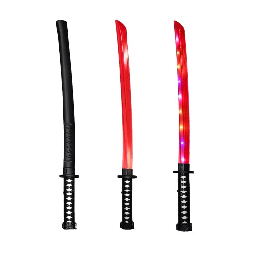SVETELNÝ MEČEL S LED ZVUKOM KATANA SAMURAJSKÝ NINJA