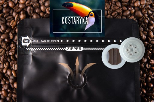 Čerstvo pražené kávové zrná 100% Arabica Costa Rica 50G pre kávovar na espresso
