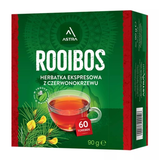 ASTRA ROOIBOS čaj Červený ker ČAJ 60 VRECOV
