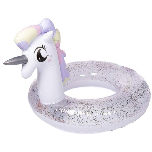 Plavecký kruh UNICORN s GLITTER GLITTER 70 - ideálny na letné dni