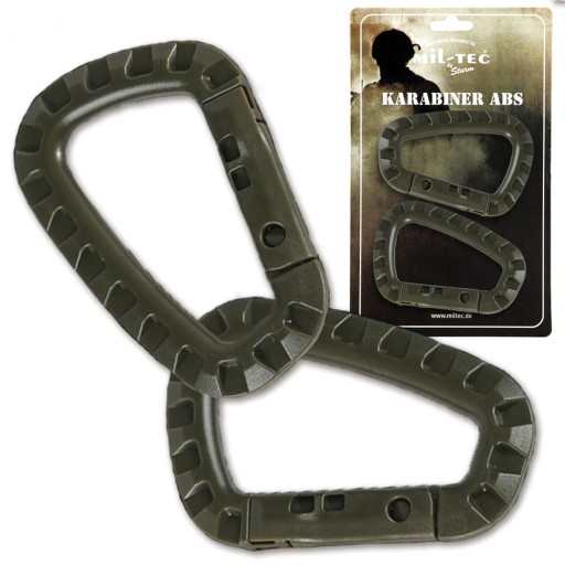 KARABÍNA ABS CLASP 2KS MIL-TEC OLIVOVÁ ZELENÁ