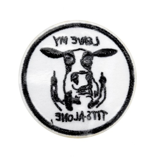 IRON-ON Thermo Patch Rebel Cow Fuck
