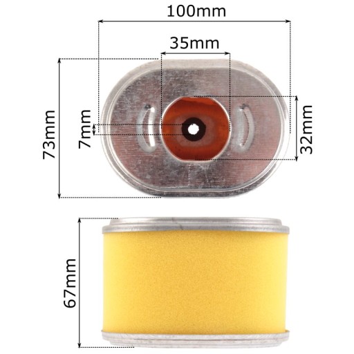 VZDUCHOVÝ FILTER pre HONDA GX140 160 200 210 výmena