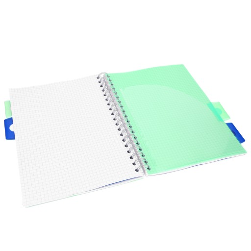 Námorný kockovaný zápisník B5 s predelmi Pukka Pad, Projekt Book Seafoam