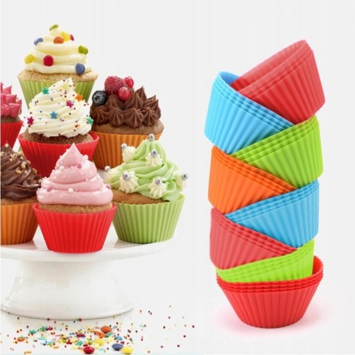 Silikónové formy na muffiny, 1 ks