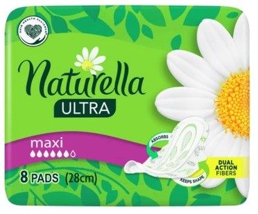 Naturella ULTRA Maxi s krídelkami. hygienické vložky 8 ks