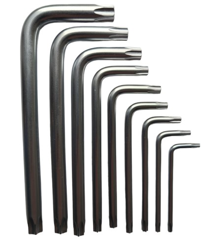 Sada kľúčov Torx T10-T50 Typ L 9ks CrV FR1813