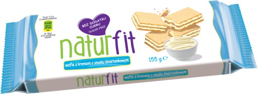 NaturFit Vafle s príchuťou smotany 155 g