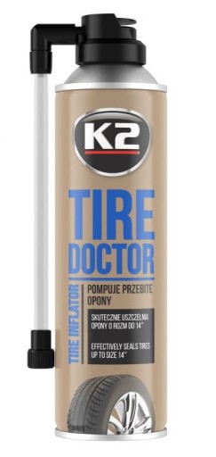 Prostriedok na opravu pneumatík K2 Tire Doktor 400 ml