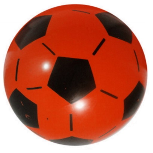 FAREBNÝ GUMOVÝ FUTBAL PRE ZÁBAVNÚ HRU, 23 CM