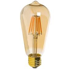 E27 ST64 LED žiarovka 10W = 90W vlákno Edison