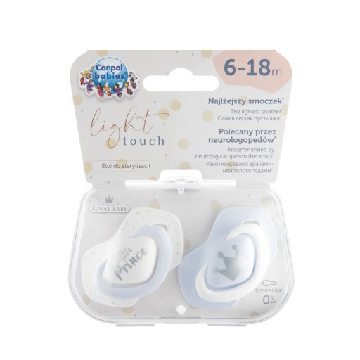 CANPOL SYMMETRICAL ROYAL BABY Cumlík 6-18m + PUZDRO