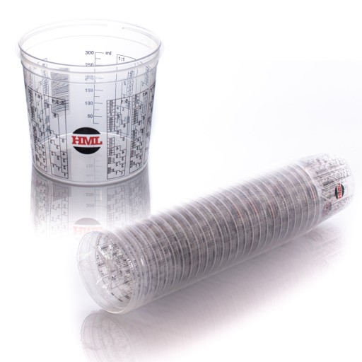 Maliarsky hrnček s odmerkou 385ml HML