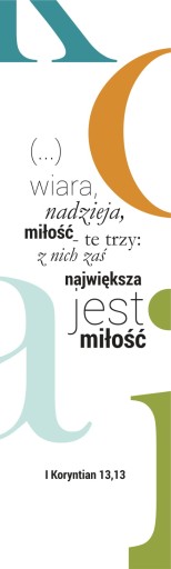 Veľká záložka – Viera, nádej, láska