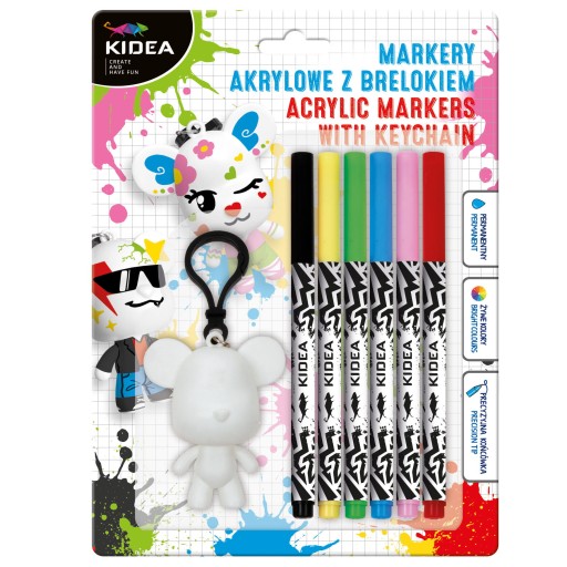 AKRYLÁTOVÉ ZNAČOVAČE S KĽÚČENKOU KIDEA