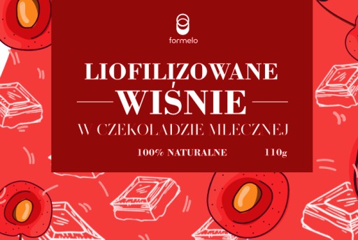 FORMELO MRAZOM SUŠENÉ ČEREŠNE V NÁDOBE S MLIEČNOU ČOKOLÁDOU 110G
