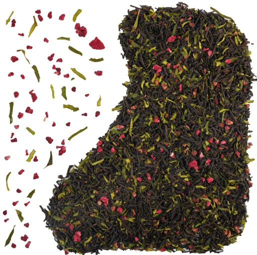 Earl Grey čierny čaj CEYLÓNSKA MALINA limetka malina sušená mrazom 50g