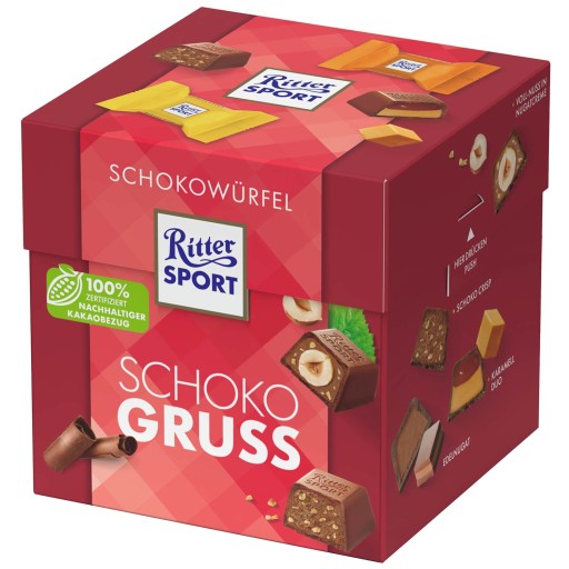 ŠPORTOVÉ ČOKOLÁDY RITTER SCHOKOWURFEL PRE VÁS KRABIČKA 176G