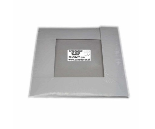 Krabička na tortu 30x30x25 s okienkom