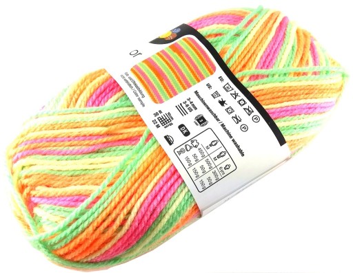PRIADZA BLEND FARBY BRAVO COLOR Odtiene oranžová ružová žltá - 2100