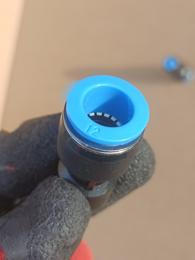Zásuvný konektor pneumatickej redukcie 12 - 6mm PG 12-6