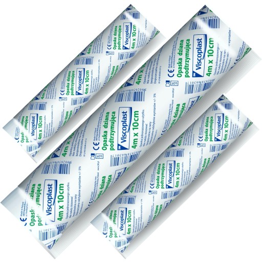 3 KS VISCOPLAST pletená čelenka 4m x 10cm