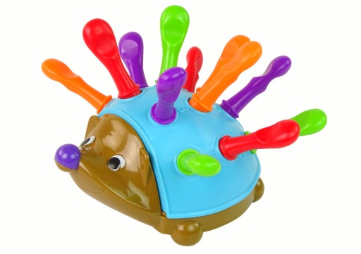 Hedgehog Puzzle Modré farebné hroty