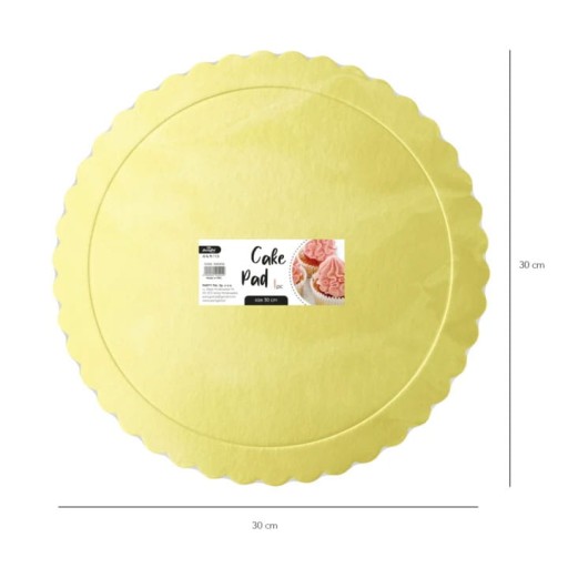 ZLATÝ PLECH NA TORTY, KUCHYNE A POHÁRKY 30CM