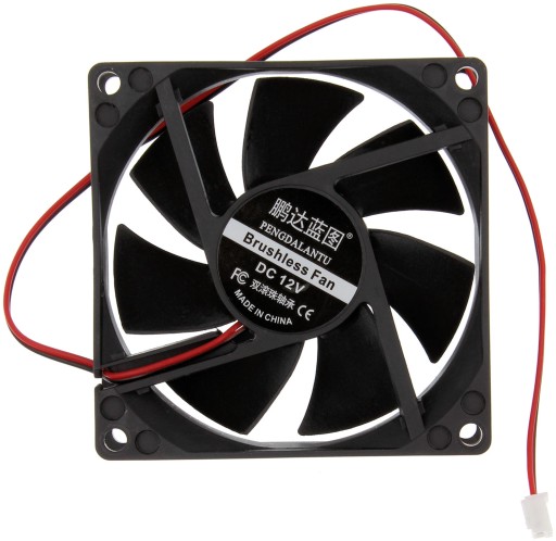 Ventilátor 80x80x25mm 12V Ventilátor 8 Ventilátor 2Pin Ložisko