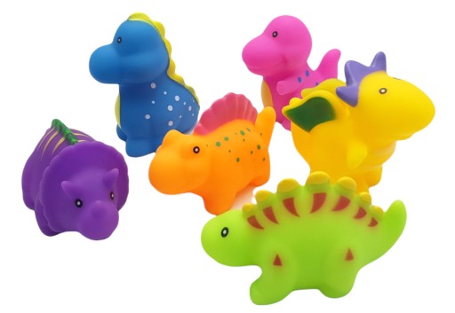 MÄKKÉ figúrky DINOSAURS HRAČKA DO KÚPEĽKY